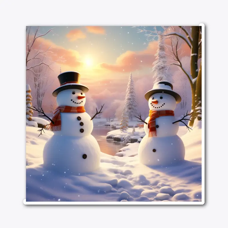 "Frosty Grin: Snowman's Delight"